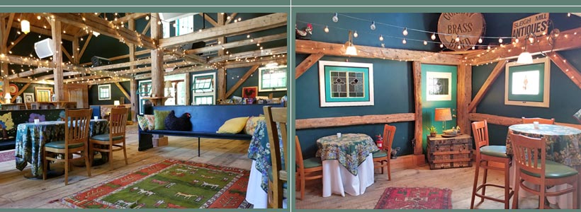 Barn Seating at Noonan's Tree House Cafe